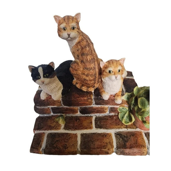 1989 Lowell Davis BFA Schmid Figurine Sun Worshippers Cats on Porch 1773/5000 - Picture 3 of 16